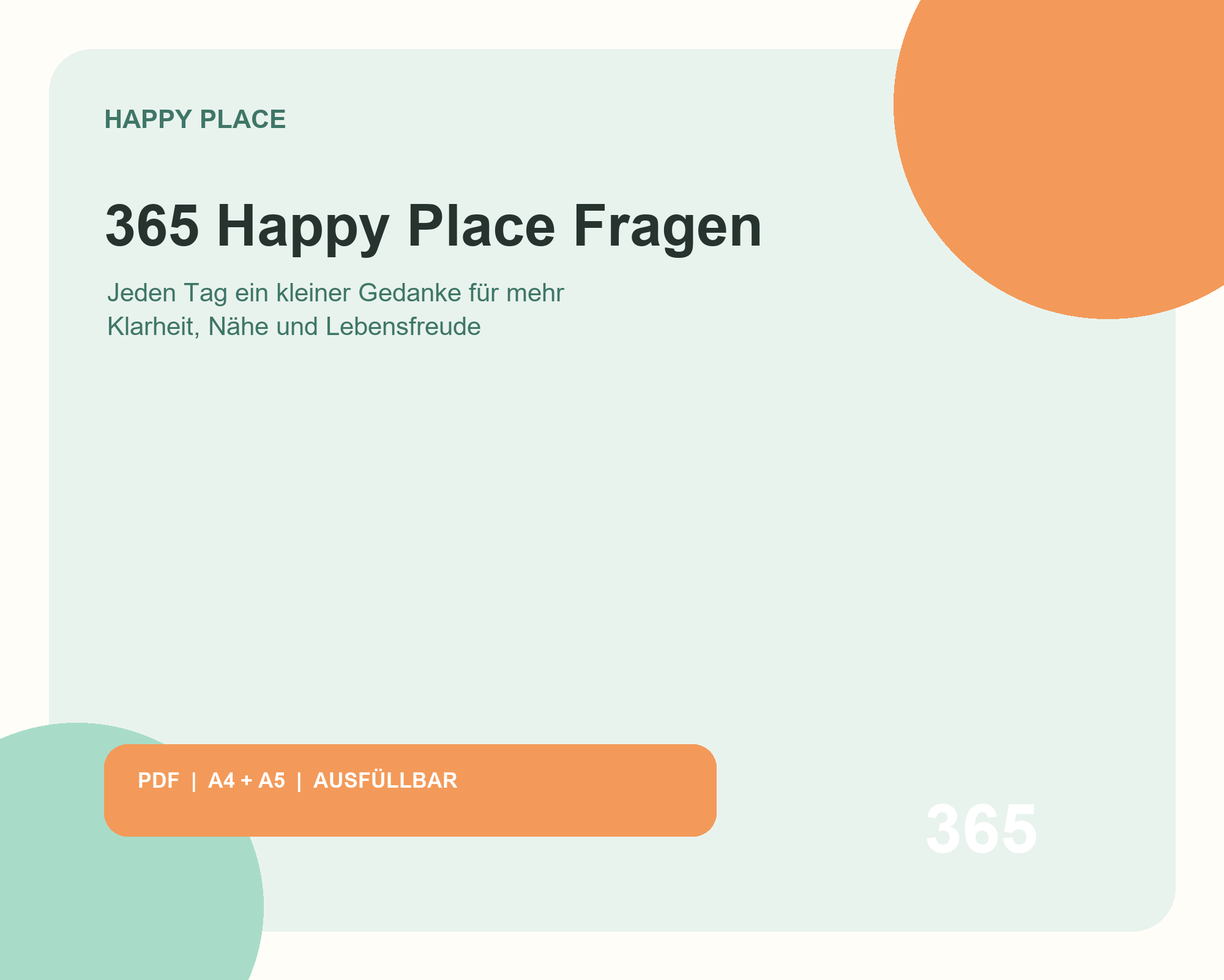 365 Happy Place Fragen Reflexionsjournal