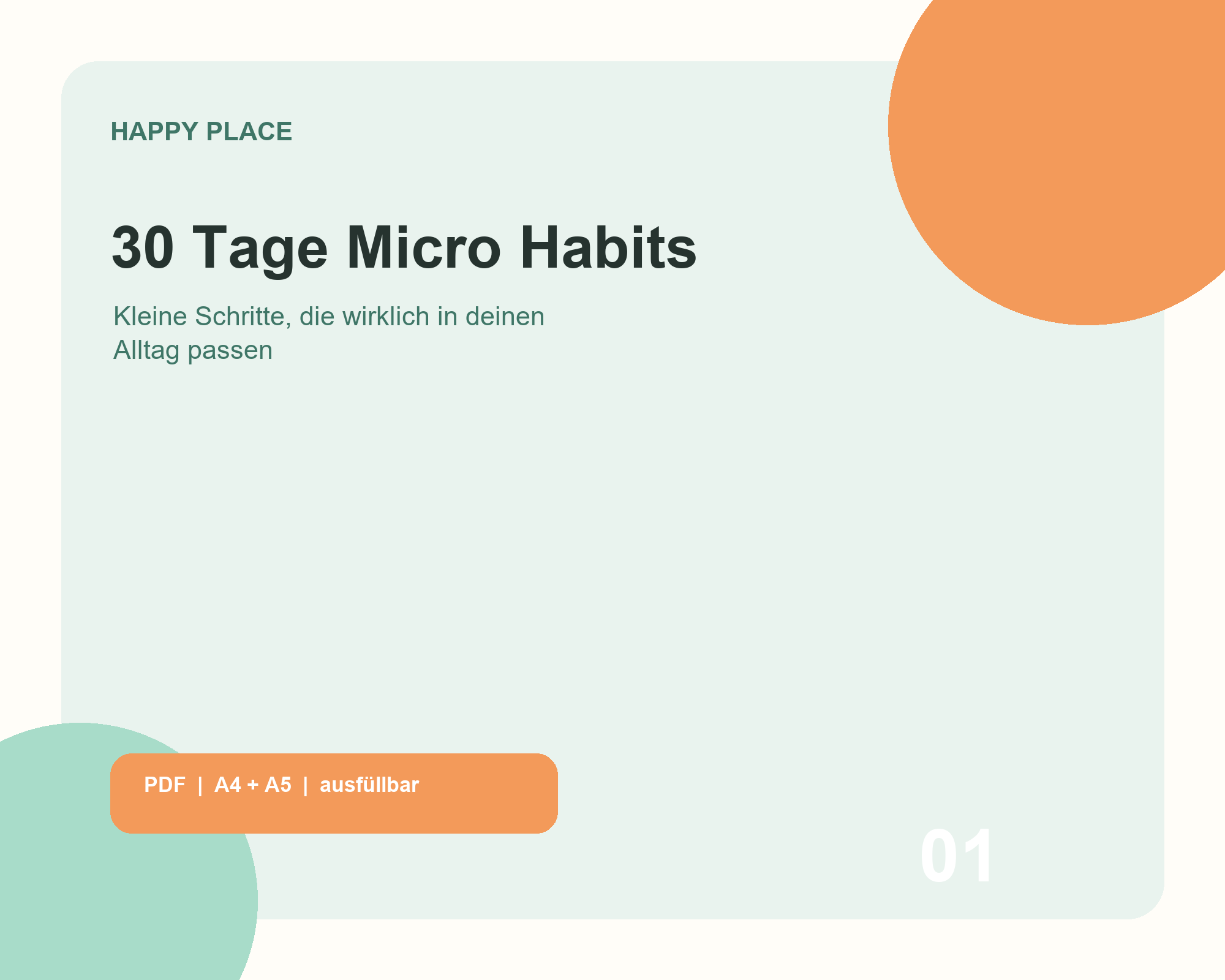 30 Tage Micro Habits Workbook