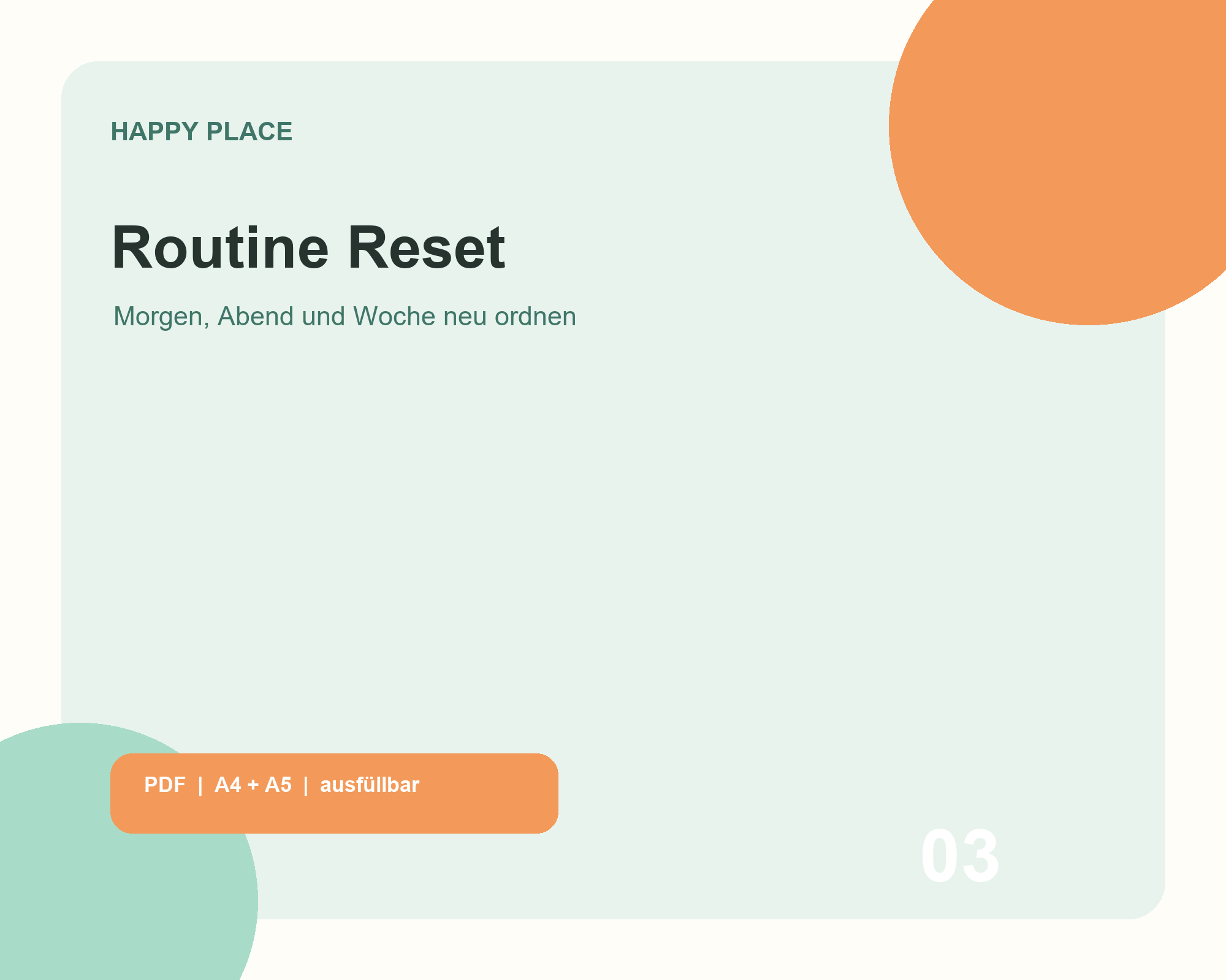 Routine Reset Workbook