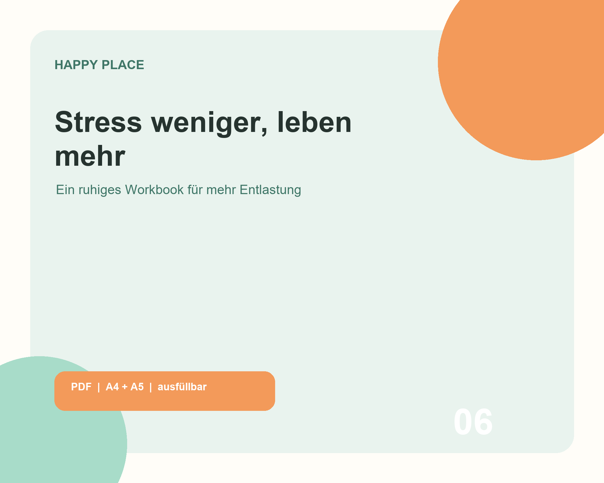Stress weniger, leben mehr Workbook